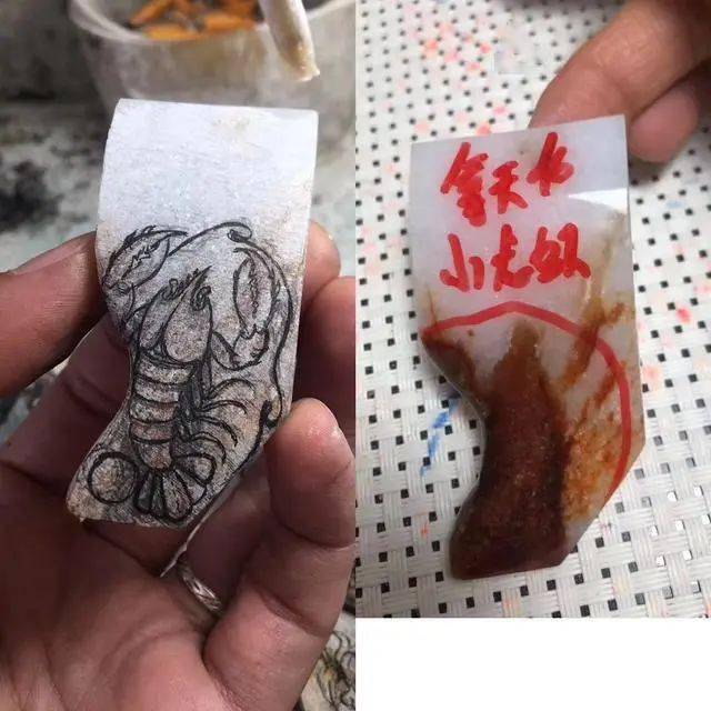 一块形状特别的大马坎翡翠原石，被小哥花2500拿下，雕出收藏级作品！  第2张