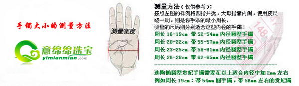 怎么确认翡翠手镯尺度的巨细？  第2张