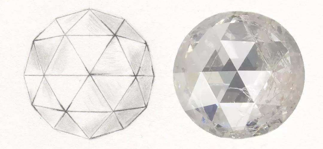 来自西方的陈旧玫瑰切工钻石，和翡翠完美结合，会有怎样的美呢？  第3张