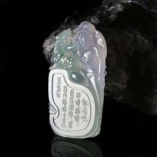 翡翠观音与弥勒佛的传说，为什么翡翠挂件多以此为题材  第7张