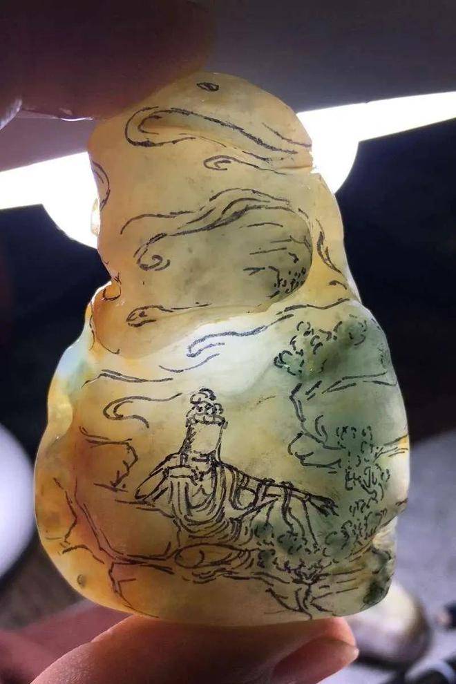 木那场口自在观音雕刻过程  第4张