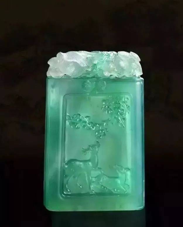 翡翠玻璃种碰上中国山水画，好一幅江山如此多娇！  第8张